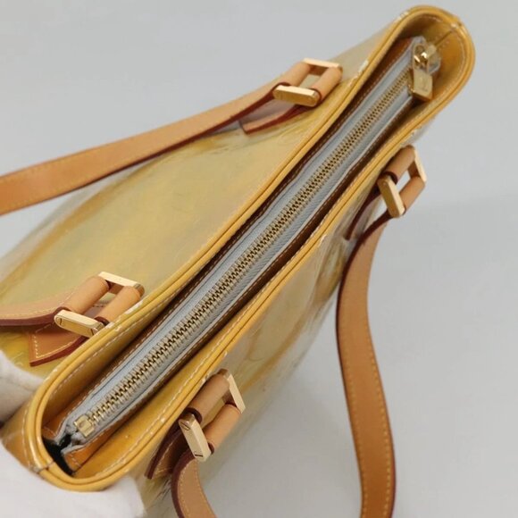 LOUIS VUITTON Monogram Vernis Houston Hand Bag Gris M91053 LV Auth ki5812 - Picture 7 of 16